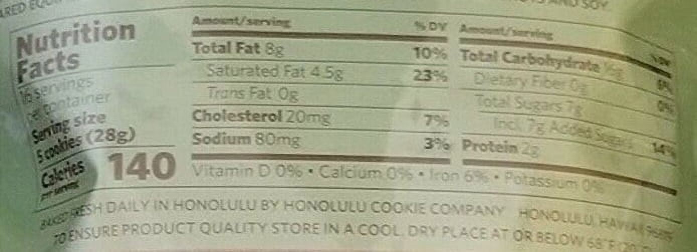 Honolulu Cookie Mini Bites Chocolate Chip Macadamia 16 oz.