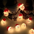 thumbnail image 2 of Santa Head Rope Lights Christmas Led Lights Santa Claus Led Lights Festive Waterproof Hanging Decor for Weddings Parties Home, 2 of 5