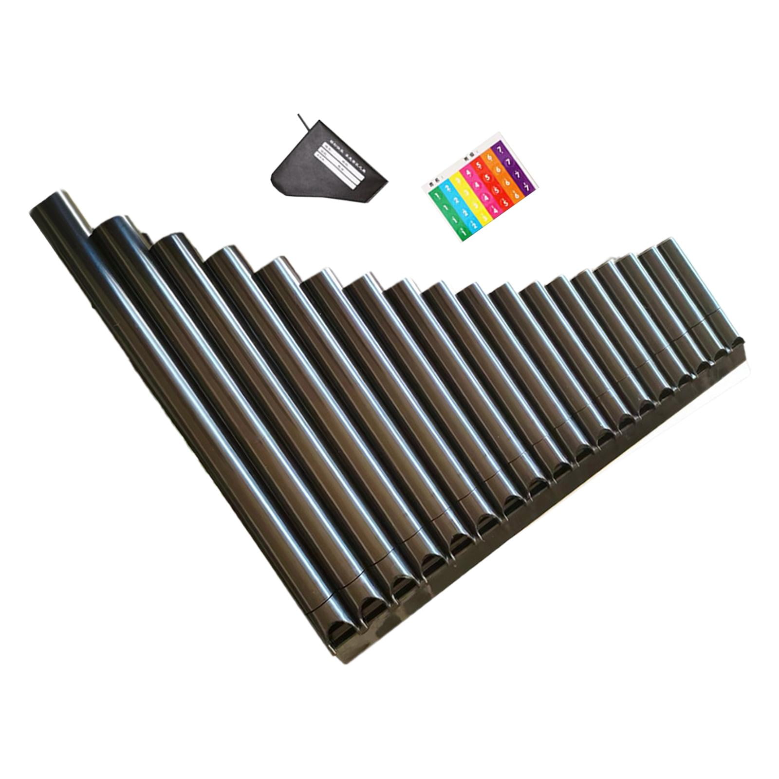 LeeQinersw Pan Flute C Tone 18 Tube Comfortable to Hold Handmade Easy Learning Folk Musical