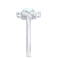 thumbnail image 3 of Rosec Jewels 1.25 CT Ethiopian Opal Ring with Diamond for Women, Nature Inspired Ring, 14K White Gold, US 12.00, 3 of 9