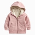 thumbnail image 4 of TOWED22 Unisex Boys Girls Hoodie Sweatshirt Full Zip Up Casual Long Sleeve Solid Jacket Kids Lightweight Outwear with Pockets,Pink,11-12 Y, 4 of 7