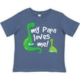 thumbnail image 3 of Inktastic My Papa Loves Me Dinosaur Boys Toddler T-Shirt, 3 of 5