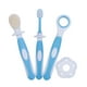 thumbnail image 1 of EeaseMX Cepillo de dientes para niños con cerdas ultrafinas, kit de higiene bucal para bebés (azul), 1 of 7
