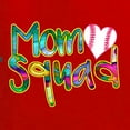 thumbnail image 2 of Wild Bobby, Colorful Baseball Mom Squad, Sports, Women Slim Fit Junior Tee, Red, X-Large, 2 of 4