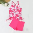 thumbnail image 6 of Edvintorg Women's Bathing Suit Drawstring Side Back Cross Tankini Set with Boyshort Tummy Control Swimsuits for Women, 6 of 6
