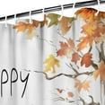 thumbnail image 3 of Shower Curtain for Bathroom Fall Pumpkin Happy Thaknsgiving Bathroom Curtain Waterproof Funny Bathroom Curtains Hooks Included,72x72Inch, 3 of 5