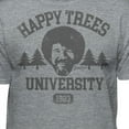 thumbnail image 2 of Teelocity Bob Ross Happy Trees University Athletic Heather Short Sleeve Graphic Tee, 2 of 4