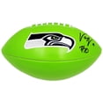 thumbnail image 2 of Uchenna Nwosu Autographed Seattle Seahawks Green Logo Football MCS Holo 211035, 2 of 3