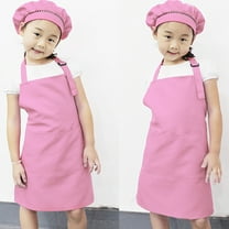 Ludlz Kids Apron with Pocket Adjustable Children Chef Apron for Baking Painting Cooking Children Kid Cooking Baking Painting Cooking Art Craft Plain Apron Pocket Bib