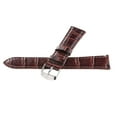 thumbnail image 3 of Bunblic 4-6pack Alligator Grain Embossed Pattern Leather Watch Band Strap 22mm Bronze 4 Pcs, 3 of 8