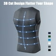 thumbnail image 3 of Camiseta sin mangas de compresión para hombre, sin mangas, de secado rápido, mallas ajustadas, Top F Abanopi Hombres chaleco deportivo, 3 of 7