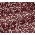 thumbnail image 6 of oneOone Viscose Jersey Maroon Fabric Abstract Face Diy Clothing Quilting Fabric Print Fabric By Yard 60 Inch Wide, 6 of 7