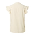 thumbnail image 4 of Tops for Women Trendy Dressy Junior Tops Animal Tunic Women Oversized Corduroy Shirt plus Size Fashion Athletic V plus Size Shirts 2x Athletic Long Sleeve Shirt round Neck Short Beige M, 4 of 4
