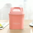 thumbnail image 5 of Yonrjhukm Mini Desktop Trash Can with Lid, Small Household Kitchen Waste Bin for Desk, Coffee Table, Dressing Table, and Bedside Organization, Plastic Storage Solution, 5 of 6