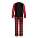 thumbnail image 4 of Conjuntos de pijamas navideños familiares a juego Grinch 2024, pijama de Grinch con parte superior y pantalones de pijama a cuadros, pijama de Grinch para niños y adultos para la familia, Mujer S, 4 of 4
