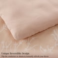 thumbnail image 4 of Full Comforter Sets, 3 Pieces Rose Dust Cute Flowers Botanical Lightweight Soft Bedding Set, 4 of 6