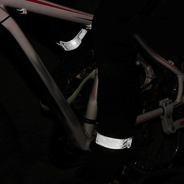 Rueda de ciclismo fluorescente Bicicleta Reflector Bind Pantalones Pierna Correas reflectantes