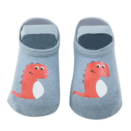 

TAIAOJING Boys Girls Animal Prints Cartoon Socks Toddler Breathable Mesh The Floor Socks Barefoot Socks Non Slip Shoes For 6-12 Months