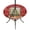Forest Green Red, variant on Round Outdoor Tablecloth with Umbrella Hole and Zipper, Black Christmas Tree Fitted Table Cover with Elastic Edge for 45-54 Inch, Watercolor Xmas Snowflake Waterproof Patio Tablecoths for Picnic