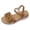 Khaki, variant on Rokment Women's Bowknot Platform Dressy Sandals Fashion Casual Leather Open Toe Faux Wooden Chunky Wedge Heels Summer Dress Shoes Comfortable