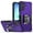 Purple, variant on TJS Phone Case for Samsung Galaxy A17 5G, Military Grade Heavy Duty Magnetic Support Ring Kickstand Cover for Galaxy A17 5G (Black)