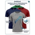 thumbnail image 4 of Daresay Men's 4-Pack Dri-Fit Performance T-Shirts – Moisture-Wicking Athletic Gym Tees – Breathable, Quick-Dry Workout Shirts for Men (Sizes S-3XL), 4 of 5