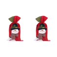 thumbnail image 4 of Ounissouiy Bolso pequeño de regalo de Navidad, bolsa con cordón de reno, muñeco de nieve, Papá Noel, decoración para fiesta de Navidad de Type2 NO2, 4 of 6