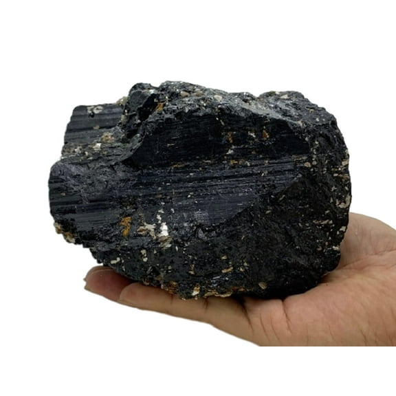Extra Large Black Tourmaline Chunk / Rod / Log, Natural Rough Black Tourmaline Crystal, Raw Black Tourmaline Cluster Free Form Tourmaline (6-7 lbs)