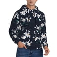 thumbnail image 2 of Sigee Lilies Flowers for Men's Pullover Hoodie Sweatshirts Adult Casual Long Sleeve Sweatshirts ,Sizes S-4XL-Medium, 2 of 7