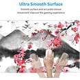 thumbnail image 5 of Japanese Cherry Blossom Gaming Mouse Pad 31.5 X 11.8 Inch XL Pink Watercolor Design Mousepad Extended Large Laptop Keyboard Mouse Mat Non-Slip Rubber Base with Stitched Edges for Home Office, 5 of 6