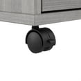 thumbnail image 6 of Hustle 2 Person Desk with Mobile Storage in Platinum Gray - Engineered Wood, 6 of 9