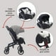 thumbnail image 5 of Carriola Para Bebé Starkids Lyra Convertible A Autoasiento Negro, 5 of 7