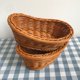 thumbnail image 4 of 2pcs cestas de plástico imitación rattan cestas tejidas de cocina Cestas de almacenamiento de cocina, 4 of 5