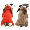 thumbnail image 5 of Cute Pet Dog Christmas Elk Costume Puppy Hoodie Coat Clothes For Dogs Cats Soft Coral Velvet Fleece Apparel, 5 of 12