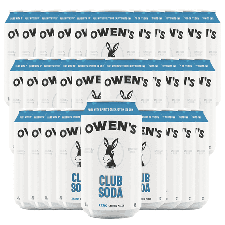 Owen’s Craft Mixers Club Soda HandA with Premium Ingredients Vegan & Gluten-Free Soda Mocktail and Cocktail Mixer