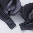 thumbnail image 5 of Half Bras for Women Strapless Womens T-Shirt Underwire Bra Push up Bras Full Cover Wireless Supportive Everyday Bralettes Dark Gray XL, 5 of 6
