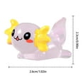thumbnail image 2 of Axolotl Miniature, Cute Resin Axolotl Figure Glow in the Dark, Small Aquarium Accessories, Luminous Aquarium Decorations for Home, Desk, Shelf, 2 of 10