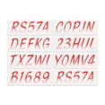 thumbnail image 3 of STIFFIE Whipline Red / White 3" Alpha-Numeric Identification Custom Kit Registration Numbers & Letters Marine Stickers Decals for Boats & Personal Watercraft PWC, 3 of 8