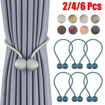 2 4 6pcs Magnetic Curtain Tiebacks Decorative Holdbacks Elegant Pearl Ball Buckle D Holders Handmade Rope Clips For Big Wide Or Thick Window Drapries Canada 2 4 6pcs Magnetic Curtain Tiebacks, Curtain Side Holders