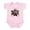 Petal Pink, variant on - Pugs Ninja T Shirt - Baby Light Bodysuit, Size Newborn - 24 Months