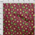thumbnail image 2 of oneOone Viscose Jersey Bright Crimson Red Fabric Lemon Vegetable Craft Projects Decor Fabric Printed By The Yard 60 Inch Wide, 2 of 5