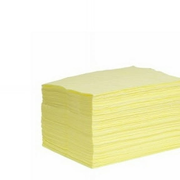 Spilltech Absorbent Pad,Chemical/Hazmat,PK100 YPB100M