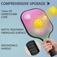 thumbnail image 2 of Pickleball Paddles Set Of 2, Fiberglass Surface, Sweet Candy Print, 4 Balls & Bag, 2 of 5