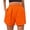 Orange, variant on Odeerbi Shorts For Women Workout Shorts 2025 Casual Elastic Waist Sports Loose Solid Short Pants Brown