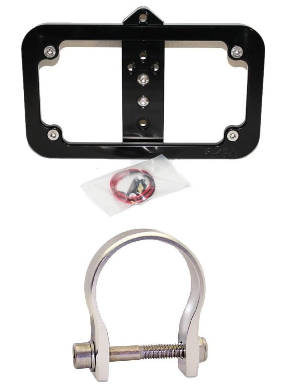 Axia Alloys Lighted License Plate Frame Mount w/ 0.875  Clamp
