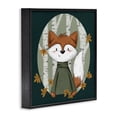 thumbnail image 3 of Stupell Industries Autumnal Fox & Birch Trees Animals Painting Black Framed Art Print Wall Art, 17 x 17, 3 of 8