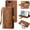 Brown, variant on Wallet Case for iPhone 7 Plus iPhone 8 Plus, Retro 9 Card Slots Zipper Pocket Handbag Case PU Leather Magnetic Closure Kickstand with Wrist Strap TPU Flip Case - Wine Red