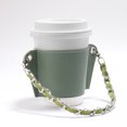 thumbnail image 1 of Awdenio Chain Portable Coffee Cup Cover Leather Beverage Handbag Heat Insulation Hot Separation Cup Cover Hanging Portable, 1 of 4