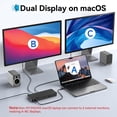 thumbnail image 3 of Estación de acoplamiento MoKin Thunderbolt 4 de 16 puertos para MacBook, 3 of 8