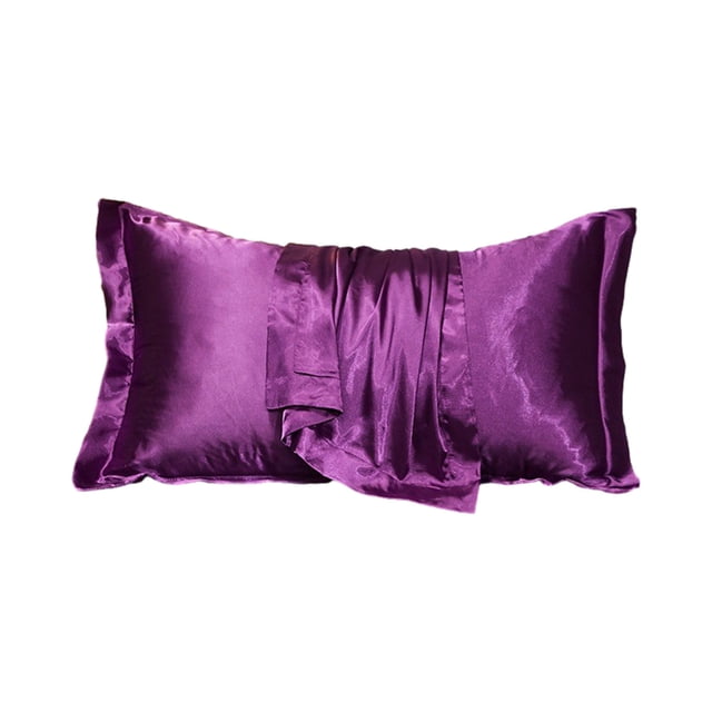 Almohada de Seda para el Cabello Y la Piel Satén Almohada de Seda Satén Almohada de Seda Adecuada para el Cabello Y la Piel Tamaño Estándar 20x30In con Cremallera Oculta Suave Transpirable Vidrio Y Fr